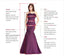 One Shoulder Navy Blue Mermaid Unique Long Evening Prom Dresses, MR9206