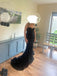 Navy Blue Sequins Mermaid Sweetheart Long Evening Prom Dresses, MR9147