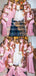 Mismatched Pink Satin Mermaid Long Cheap Custom Bridesmaid Dresses, MRB0343