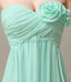 Pleated Sweetheart Chiffon Bridesmaid Dresses