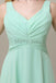 Simple V-Neck Chiffon Bridesmaid Dresses