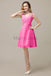 Simple V-Neck Chiffon Bridesmaid Dresses