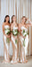 Simple One Shoulder Mermaid Spaghetti Strap Long Custom Bridesmaid Dresses , BN1292