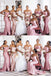 Off Shoulder Mermaid Satin Long Custom Bridesmaid Dresses , BN1344