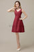 Simple V-Neck Chiffon Bridesmaid Dresses