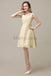 Simple V-Neck Chiffon Bridesmaid Dresses