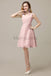 Simple V-Neck Chiffon Bridesmaid Dresses