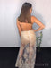 Sexy See Through Chanpagne Tulle Appliques Long Evening Prom Dresses, Custom Prom Dress, MR8490