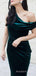 Mermaid Dark Green Velvet Long Evening Prom Dresses, Custom Prom Dress, MR8625