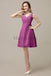 Simple V-Neck Chiffon Bridesmaid Dresses