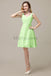 Simple V-Neck Chiffon Bridesmaid Dresses