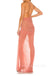 Sexy High Slit Spaghetti Straps Chiffon Long Evening Prom Dresses, MR0015