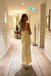 Elegant Yellow Silk Satin Mermaid Long Evening Prom Dresses, MR0018