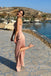 Strapless Satin Mermaid Side Slit Long Evening Prom Dresses, MR0039