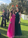 Elegant A-line Tulle Long Evening Prom Dresses, MR0057