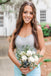 Gorgeous Spaghetti Straps Baby Blue Long Mermaid Evening Prom Dresses, MR0076