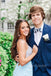 Gorgeous Spaghetti Straps Baby Blue Long Mermaid Evening Prom Dresses, MR0076