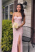 Pink Sequins Mermiaid Sweetheart Long Evening Prom Dresses, MR0145