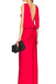 Red Satin Backless Mermaid Long Evening Prom Dresses, MR0216