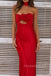 Sweetheart Red Satin Mermaid Long Evening Prom Dresses, MR0221