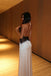 Sexy Backless White Black Lace Long Evening Prom Dresses, Deep V-neck Prom Dress, MR0244