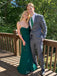 Simple Spaghetti Straps Green Long Evening Prom Dresses, Mermaid Custom Prom Dress, MR0253
