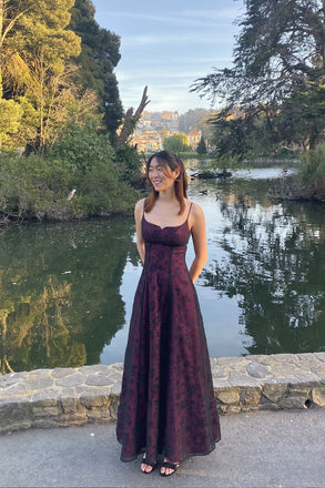 Gorgeous Black Lace Spaghetti Straps Long Evening Prom Dresses, MR0288