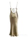 Simple Satin Mermaid Long Evening Prom Dresses, Spaghetti Straps Prom Dress, MR8909