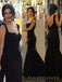 Sweetheart Mermaid Black Long Evening Prom Dresses, Formal Custom Prom Dress, MR8943