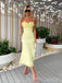 Mermaid Yellow Strapless Long Evening Prom Dresses, Gorgeous Custom Prom Dress, MR8959