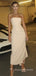 Simple Strapless Ivory Mermaid Long Evening Prom Dresses, MR9011