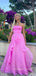 Popular A-line Strapless Long Evening Prom Dresses, MR9034