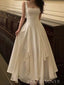 A-line White Chiffon Straps Long Evening Prom Dresses, MR9097