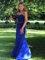 Royal Blue Sweetheart Mermaid Blue Long Evening Prom Dresses, MR9238