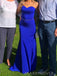 Royal Blue Sweetheart Mermaid Blue Long Evening Prom Dresses, MR9238