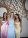 Popular Yellow Satin Mermaid Long Evening Prom Dresses, Backless Prom Dress, MR9364
