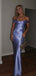 Gorgeous Soft Satin Mermaid Off Shoulder Long Evening Prom Dresses, MR9365