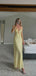 Simple V-neck Spaghetti Straps Mermaid Long Evening Prom Dresses, MR9367