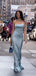 Elegant Spaghetti Straps Mermaid Long Evening Prom Dresses, MR9380
