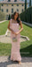 Lovely Soft Satin Mermaid Long Evening Prom Dresses, MR9482