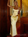 Two-pieces Mermaid Satin Long Evening Prom Dresses, MR9485