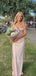 Sweetheart Pink Mermaid Long Evening Prom Dresses, MR9567
