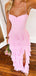 Floor-length Backless Pink Chiffon Long Evening Prom Dresses, A-line Prom Dress, MR9577