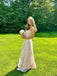 Floor-length Spaghetti Straps Pink Long Evening Prom Dresses, MR9589