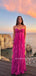Sweetheart Chiffon A-line Strapless Long Evening Prom Dresses, MR9622