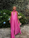 Deep V-neck Pink Long Evening Prom Dresses, A-line Prom Dress, MR9633