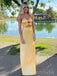 Simple Mermaid Sweetheart Satin Long Evening Prom Dresses, MR9654