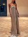 Silver A-line Sweetheart Long Evening Prom Dresses, MR9711