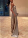 Silver A-line Sweetheart Long Evening Prom Dresses, MR9711