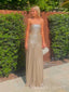 Lovely Strapless Mermaid Long Evening Prom Dresses, MR9713